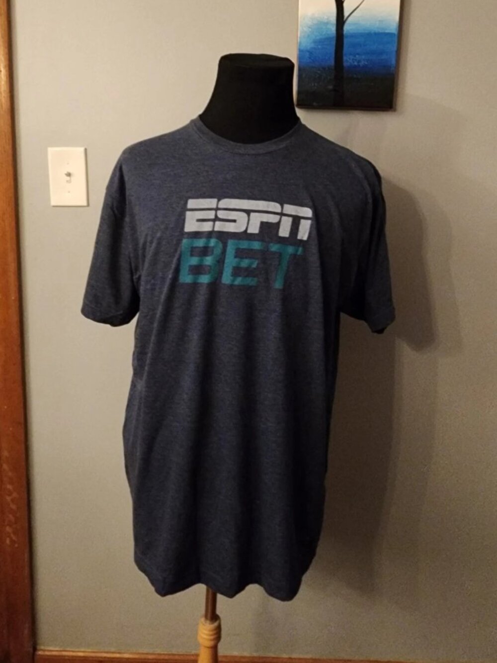ESPN Bet Giveaway T-Shirt Blue Size XL X-Large
